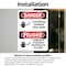 Signmission Electrical Current Keep Away Bilingual Danger Sign, Vinyl Decal, 7in W x 10in L, 2PK OS-2PACK-DS-D-710-VS-1194 - alternate 4